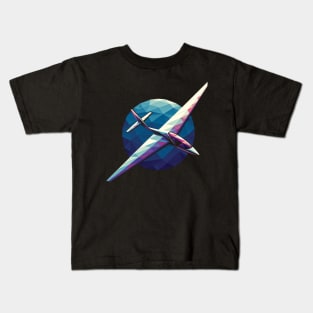 Glider Sailplane Biplane Kids T-Shirt